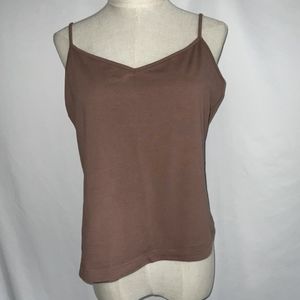 Basic brown tank top.